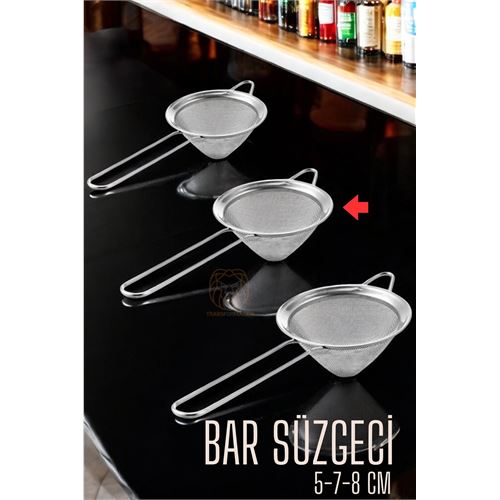 HSNET Bar Süzgeci Bar Strainer 3 Boy Set 5 7 8 cm