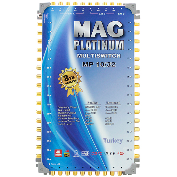 10*32 SONLU UYDU SANTRALİ MAG PLATINUM (4767)