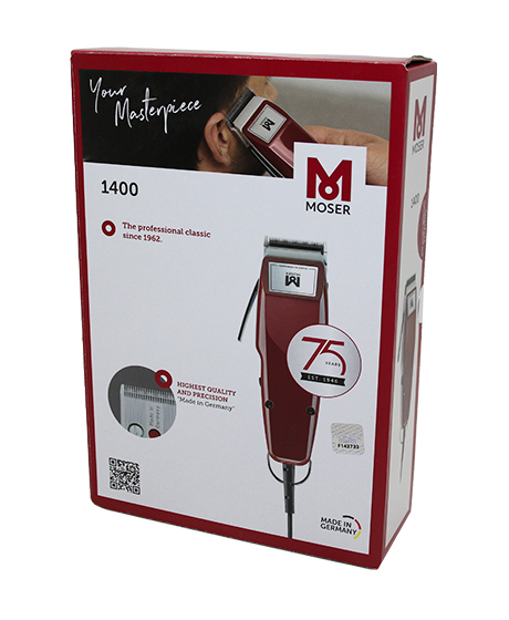 MOSER TYPE-1400 KIRMIZI KUTU SETLİ 4 TARAK - MAKAS ORJİNAL SAÇ KESME MAKİNESİ (4767)