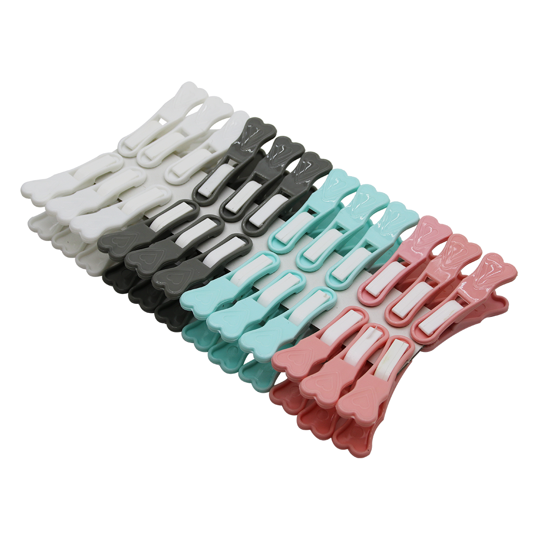 24 PARÇA  YAYSIZ PLASTİK MANDAL RENKLİ (4767)