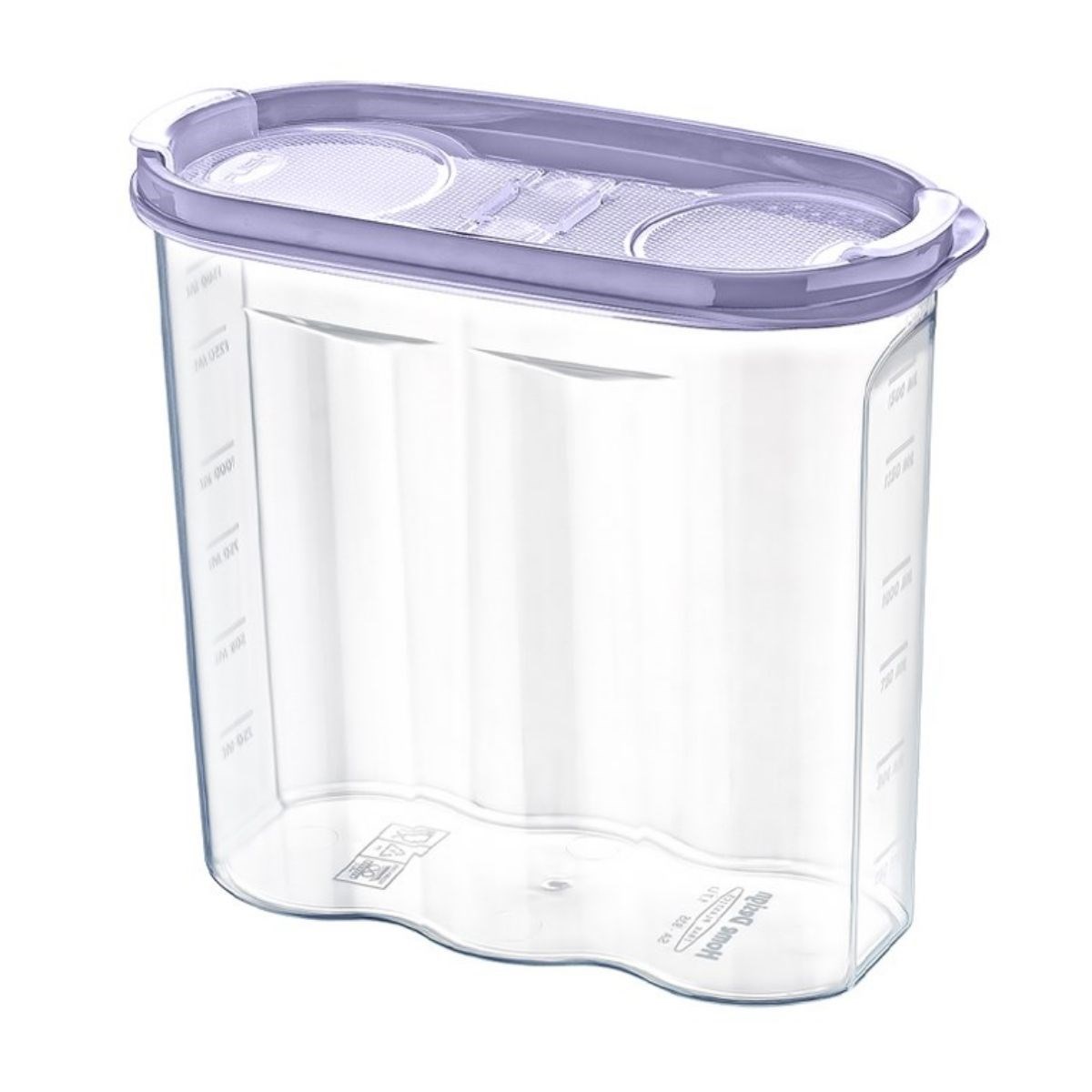 2 Kapaklı Ölçekli Erzak Kuru Gıda Saklama Kutusu Kabı - 17 Litre - SA935 (4767)