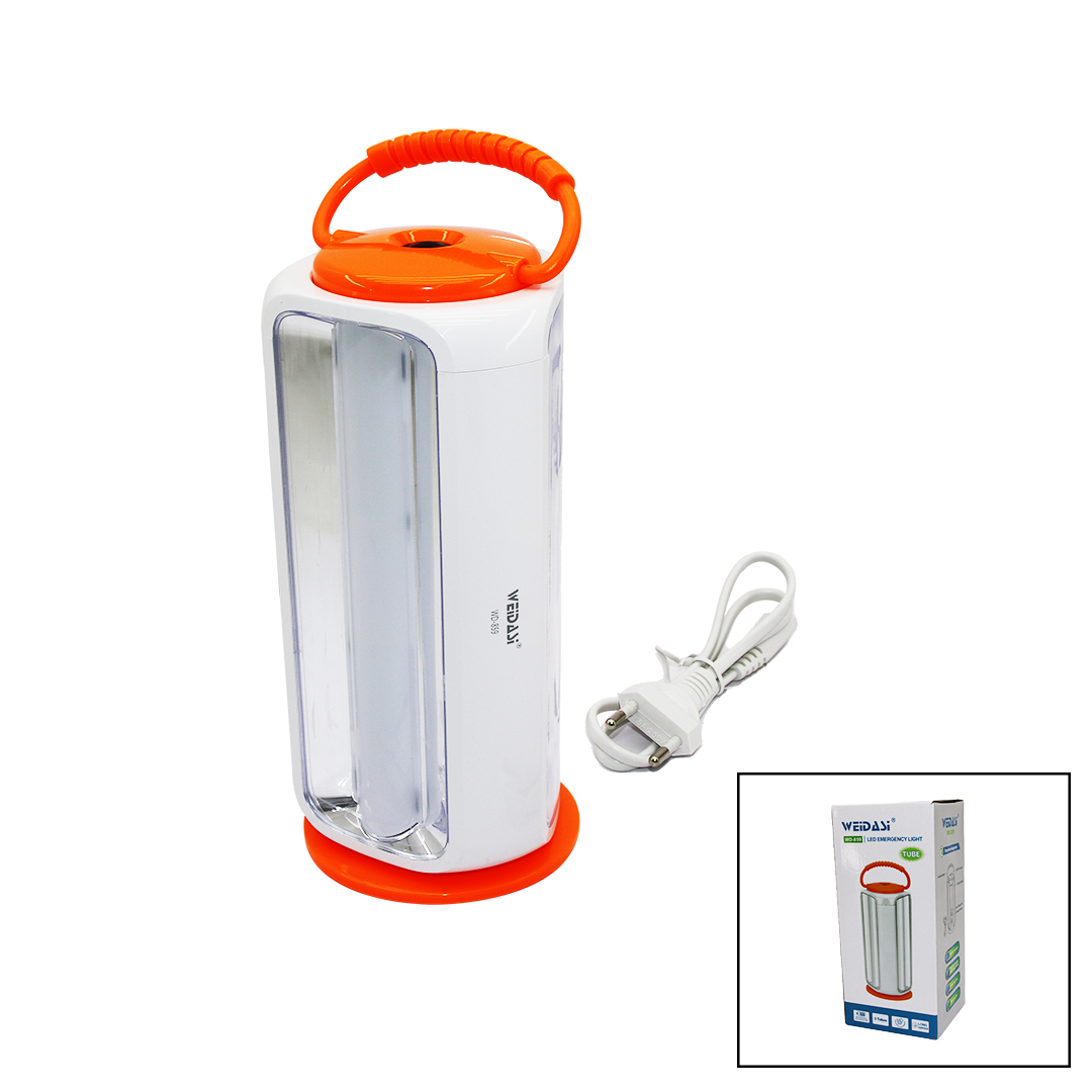 ÜÇGEN DİKEY MODEL EL FENERİ LAMBA 3 PARÇA  TUBE TÜP LED - 54SMD FİŞ ŞARJLI - POWERBANK - SOLAR GİRİŞ SOKETLİ (4767)