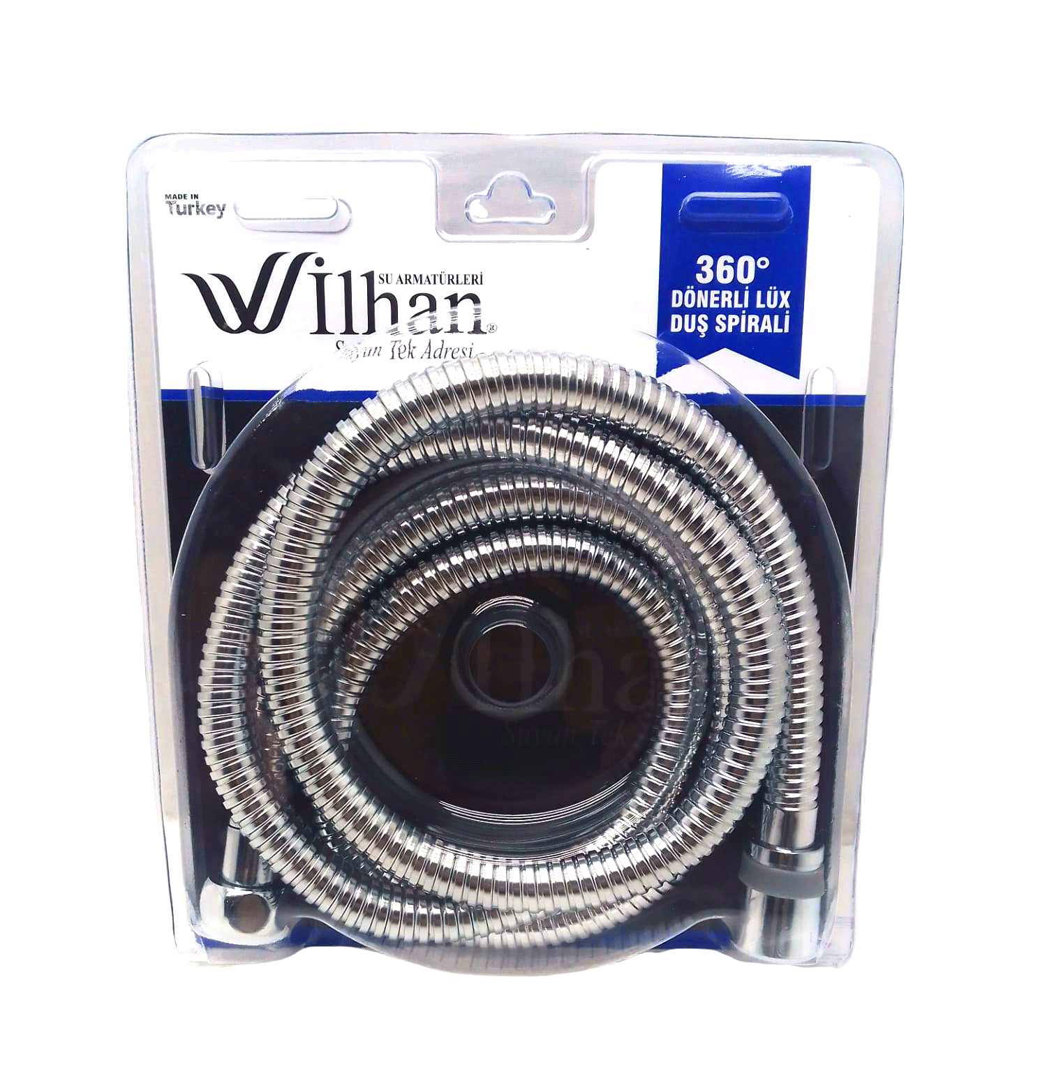 360° DÖNERLİ MİNİ ÖRGÜLÜ  DUŞ SPİRALİ DUŞ HORTUM 150CM (4767)