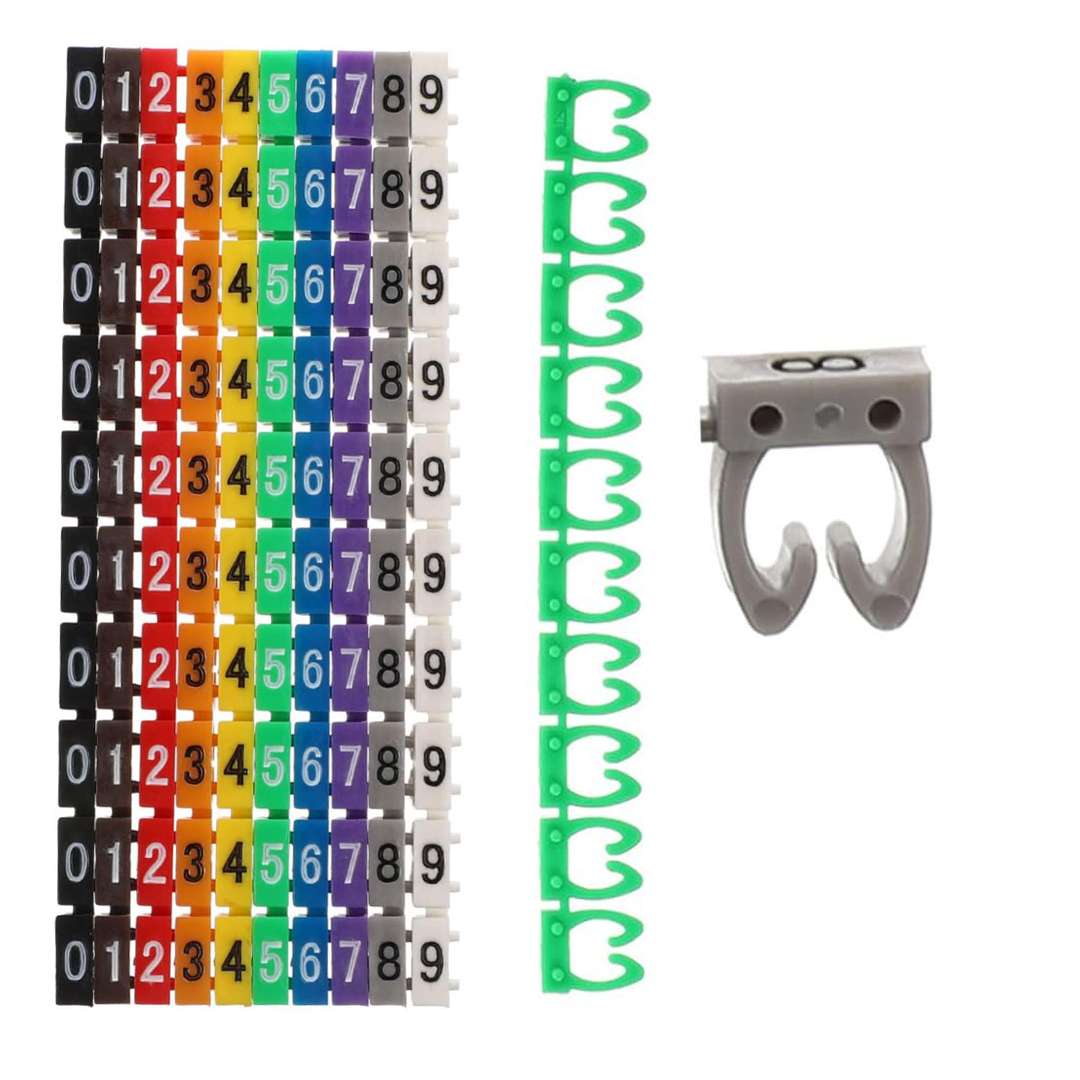 0-9 DİJİTAL KODLU RENKLİ KABLO İŞARETLEYİCİ 4MM (4767)