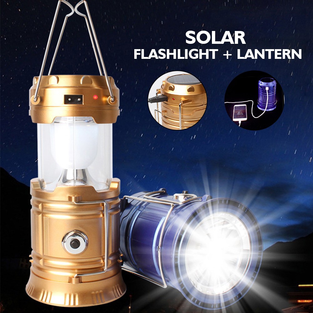 Kamp Feneri Güneş Enerjili Şarjlı Led Lamba (4767)