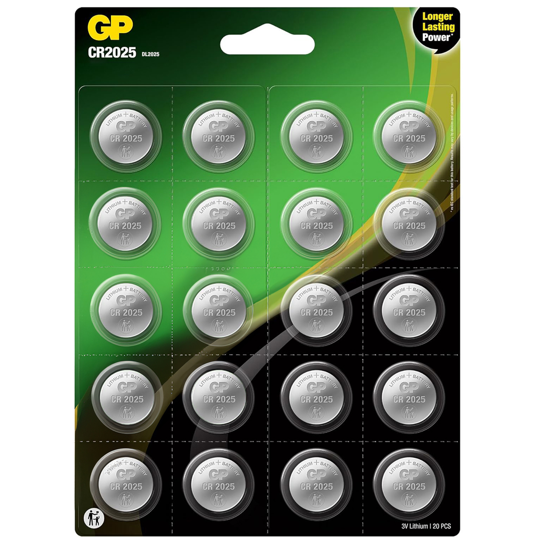 GP CR2025 DL2025 20Lİ BLİSTERLİ LITYUM PARA PİL (GPCR2025-2CAI20) (4767)
