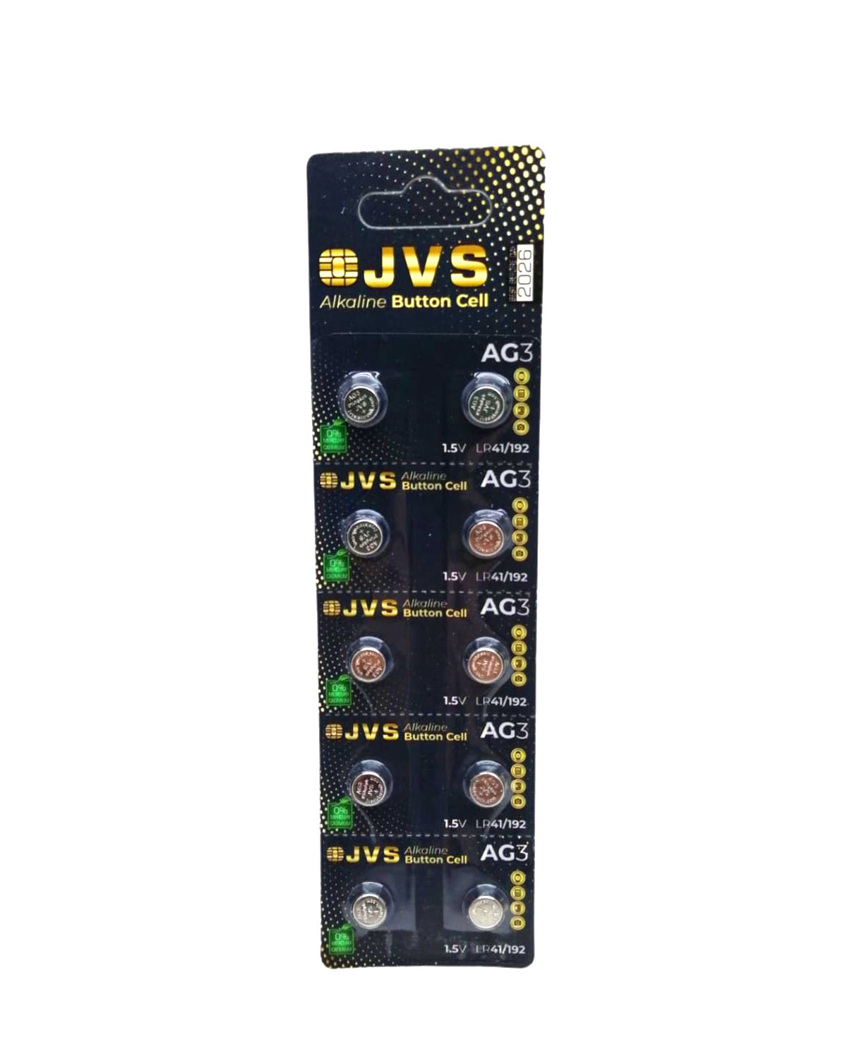 JVS AG3 1.5V LR41 SAAT PİLİ 10LU KART (4767)