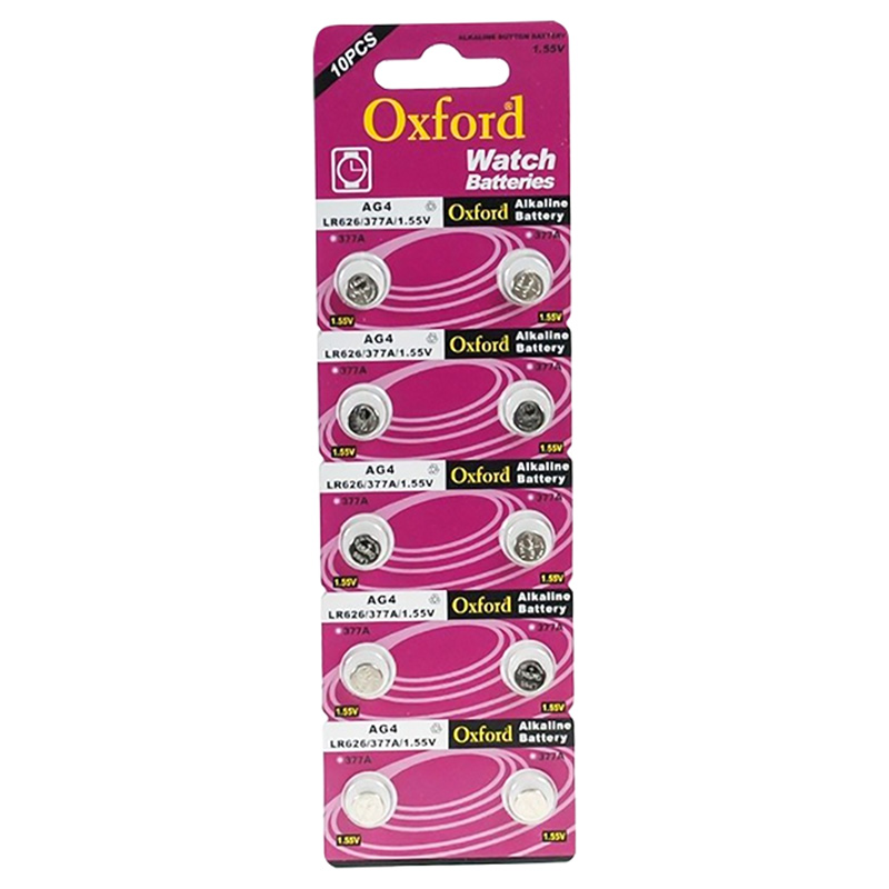 OXFORD AG4-377 LR626 ALKALİN SAAT PİLİ 10LU PAKET (4767)