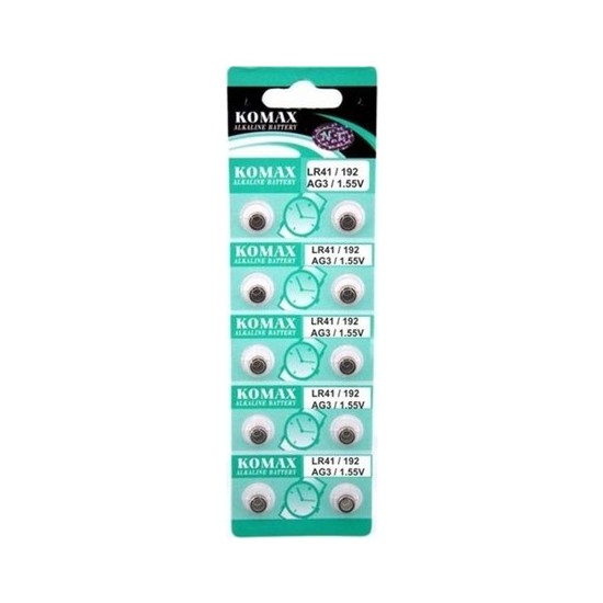 AG3 Saat Pili - Düğme Pil 10lu Paket LR41/192 1.55V (4767)