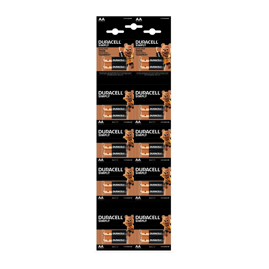 DURACELL KALEM PİL ALKALİN 20 PARÇA (4767)