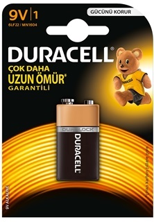 DURACELL 9V PİL TEKLİ (4767)