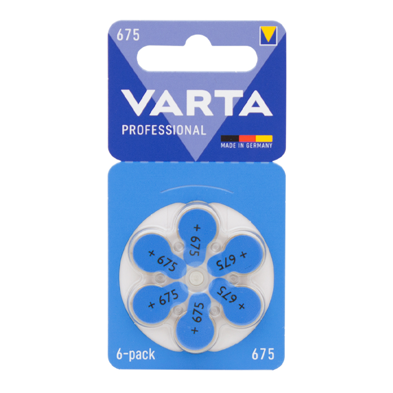 VARTA 675 NO KULAKLIK PİLİ 6LI PAKET (4767)