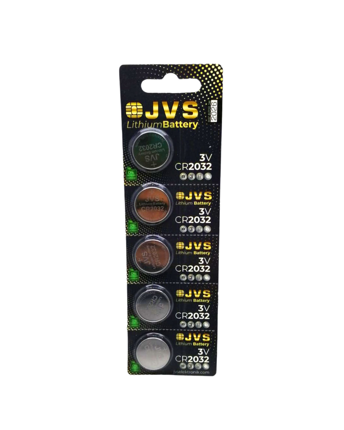 JVS CR2032 3V PARA PİLİ 5Lİ KART (4767)