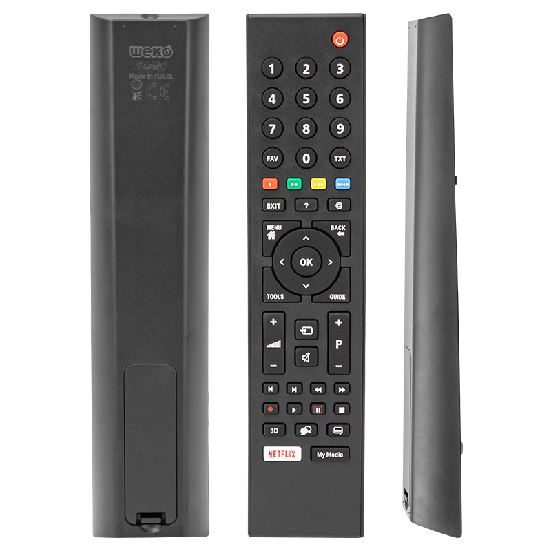ARÇELİK-BEKO NETFLIX-MY MEDIA TUŞLU LCD LED TV GENİŞ KALIP KUMANDA (4767)