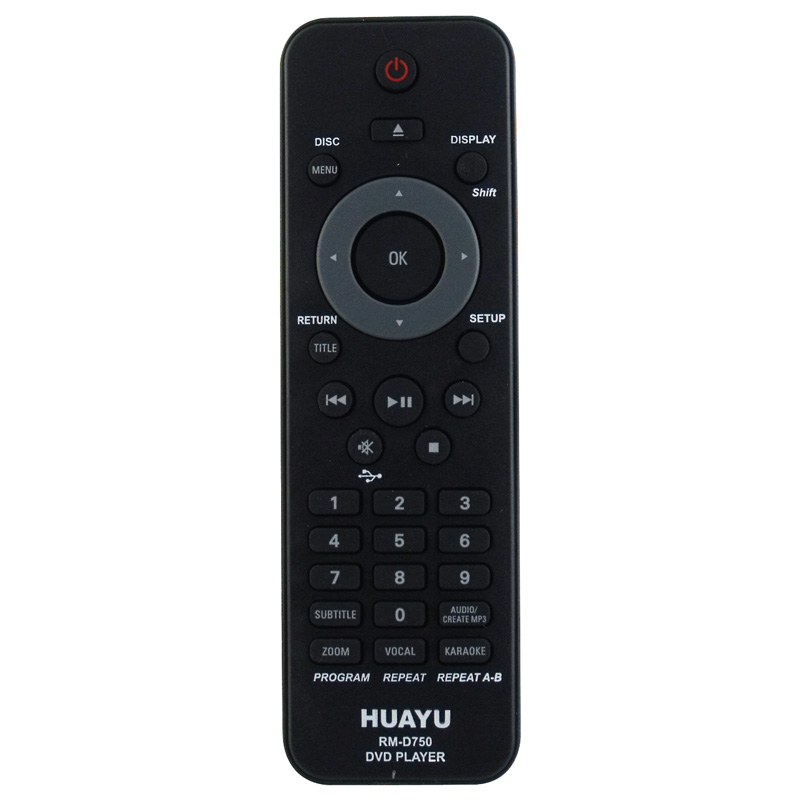 HUAYU KL RM-D750 PHILIPS UNİVERSAL DVD KUMANDASI AMBALAJLI (4767)