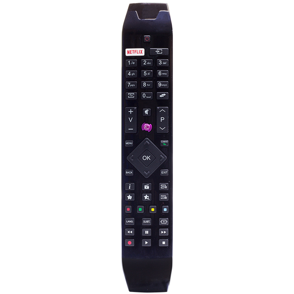 VESTEL NETFLIX-MOR TUŞLU YENİ ÜSTÜ CAMLI-HITACHI RC 49141 LED TV KUMANDA (RC49141-30095562) (4767)