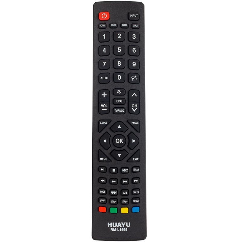 HUAYU RM-L1595 TELEFUNKEN LCD-LED TV UNIVERSAL KUMANDA AMBALAJLI (4767)