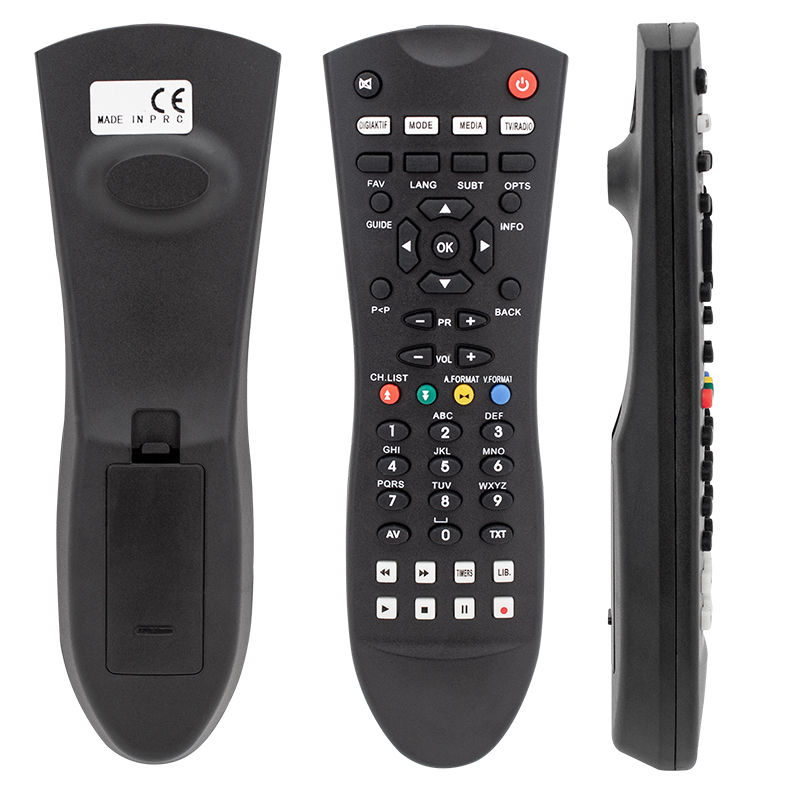 HERZ DIGITURK PLUS 8002 UYDU SİYAH OVAL KUMANDA (4767)