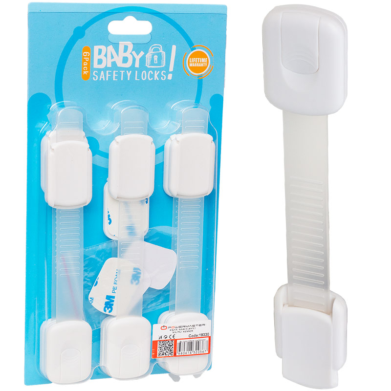 DOLAP VE ÇEKMECE KİLİTLİ KEMER 6LI SET (4767)
