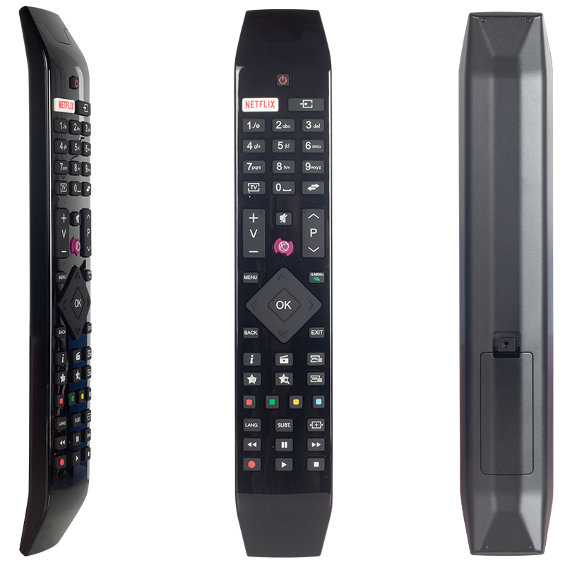 ORİJİNAL KL VESTEL NETFLIX-MOR TUŞLU YENİ ÜSTÜ CAMLI-HITACHI RC 49141 LED TV KUMANDA ORJİNAL (4767)