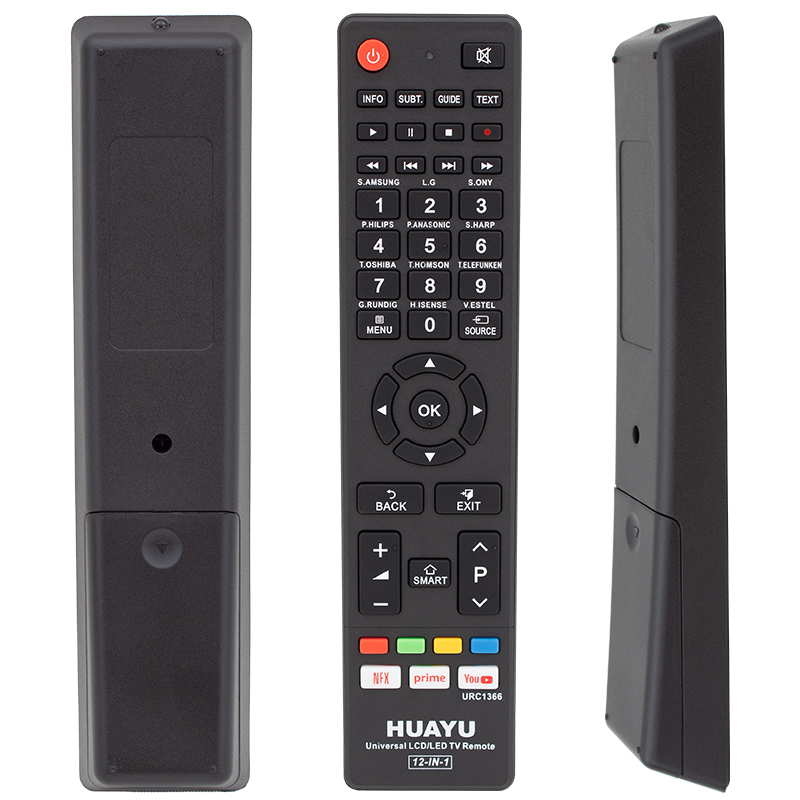 HUAYU URC1366 12 IN 1 NETFLIX PRIME YOUTUBE TUŞLU UNIVERSAL AKILLI KUMANDA BLİSTERLİ (4767)