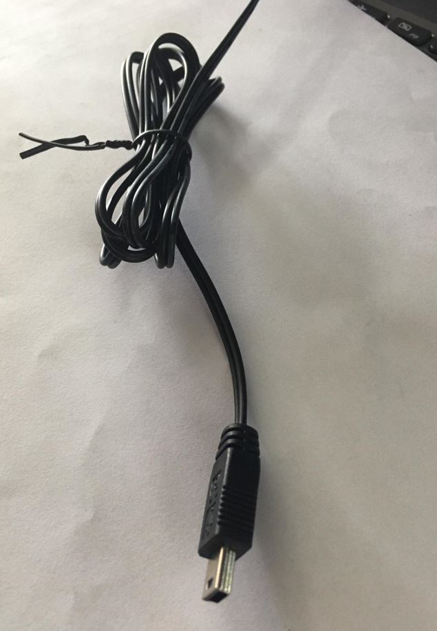 YERLİ ÜRETİM 1.2 METRE 18/0.10BS*2F MİNİ USB YEDEK ADAPTÖR KABLOSU (4767)