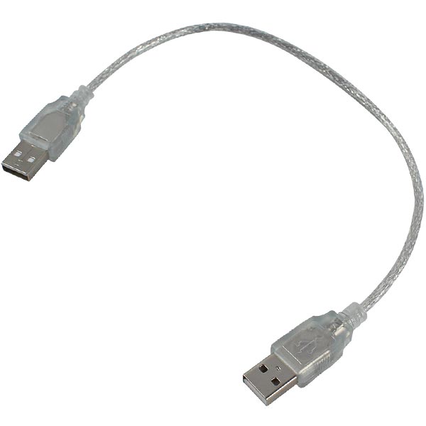 USB ERKEK-ERKEK KABLO 40 CM ŞEFFAF (4767)