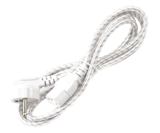 C7 POWER KABLO ÖRGÜLÜ BEYAZ 1.5MT 1. KALİTE (4767)