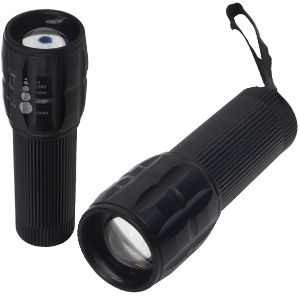 POWER LEDLİ PİLLİ ZOOMLU+FLASH ÖZELLİKLİ EL FENERİ (4767)