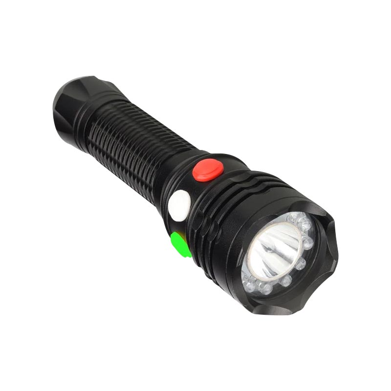 ŞARJ EDİLEBİLİR 3 WATT 3 RENKLİ LEDLİ EL FENERİ (4767)