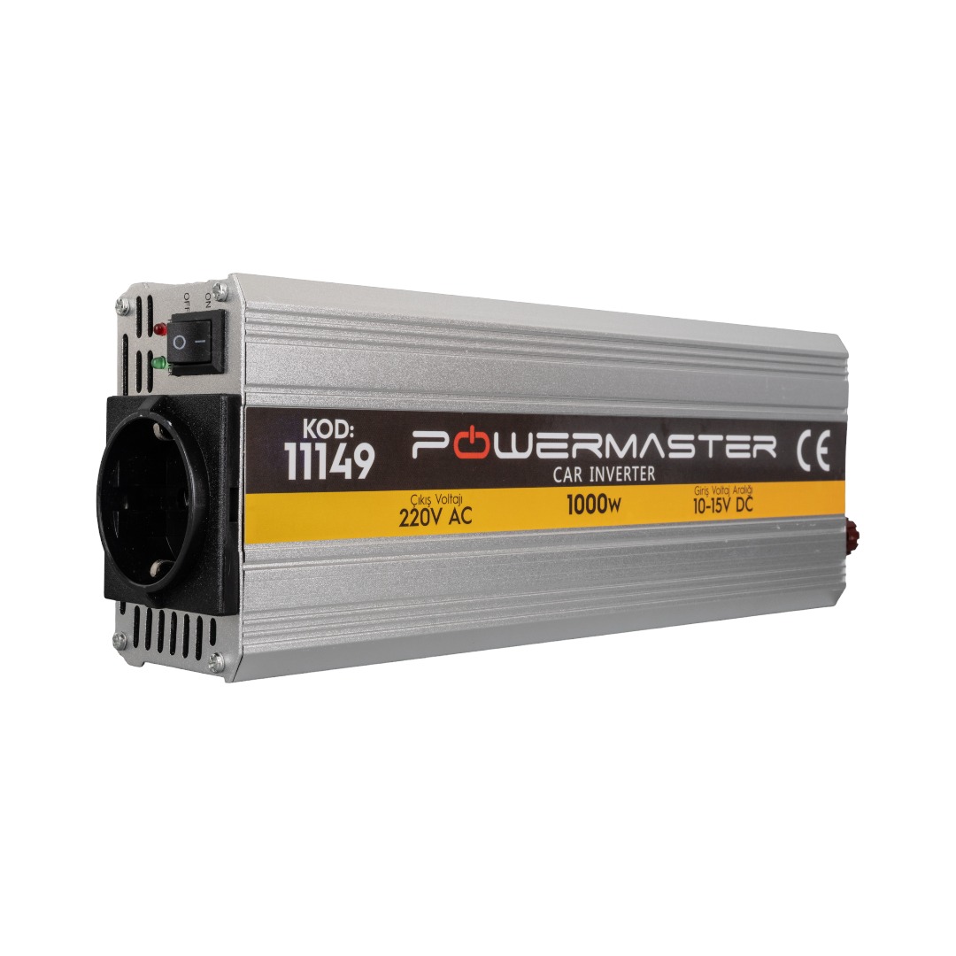 12 VOLT - 1000 WATT MODIFIED SINUS INVERTER (10-15V ARASI-220V AC) (4767)