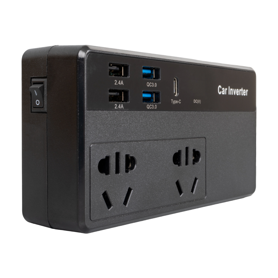 CZ02/12V-24V 12-24 VOLT 200 WATT 4 USB + TYPE-C GİRİŞLİ ARAÇ POWER INVERTER (4767)