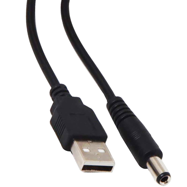 USB ERKEK 5.5*2.5 UÇ ADAPTÖR JACKLI 80 CM KABLO (4767)
