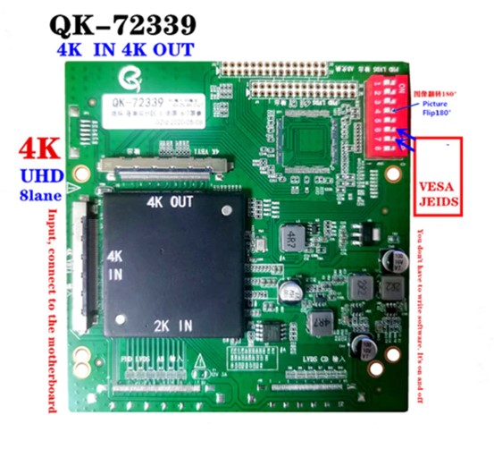 LCD PANEL FLEXİ REPAİR QK72339 4K İN 2K OUT    4KİN2KOUT (4767)
