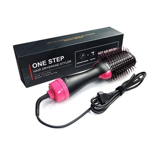 2İN1 ONE STEP KURUTMALI SAÇ DÜZLEŞTİRİCİ - ELEKTRİKLİ FÖN TARAK 1200W (4767)