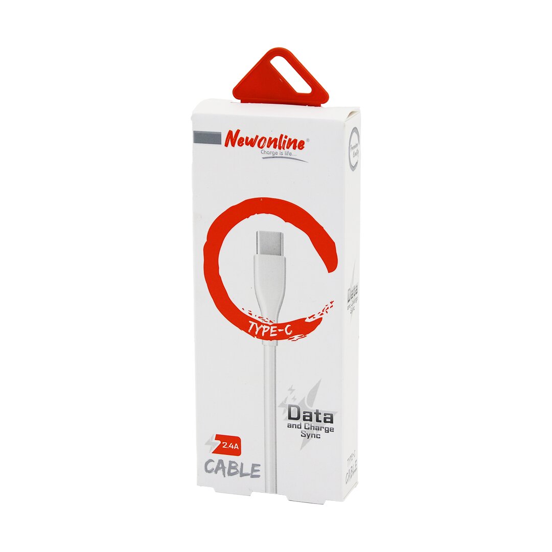 TYPE-C - USB CEP TELEFON - DATA ŞARJ KABLOSU 2.4A - 1MT  NW-TYPE-KB (4767)
