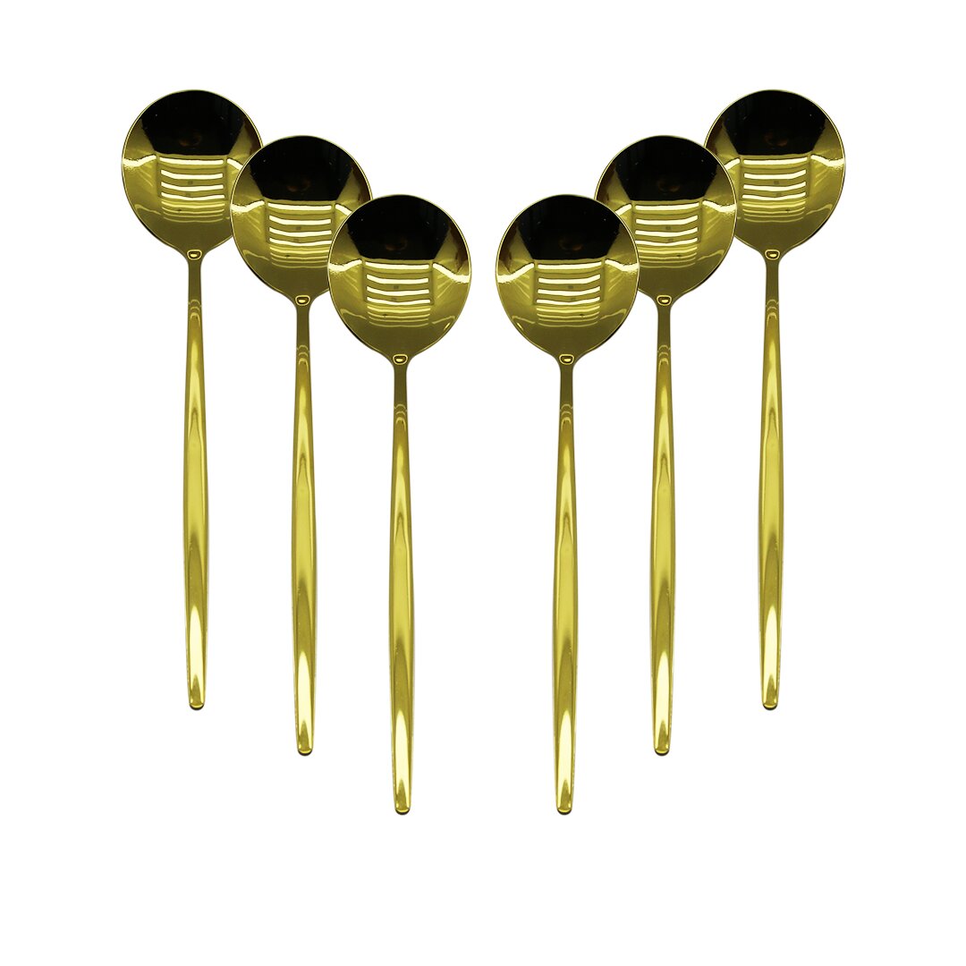 6 PCS GOLD YEMEK KAŞIK SETİ (4767)