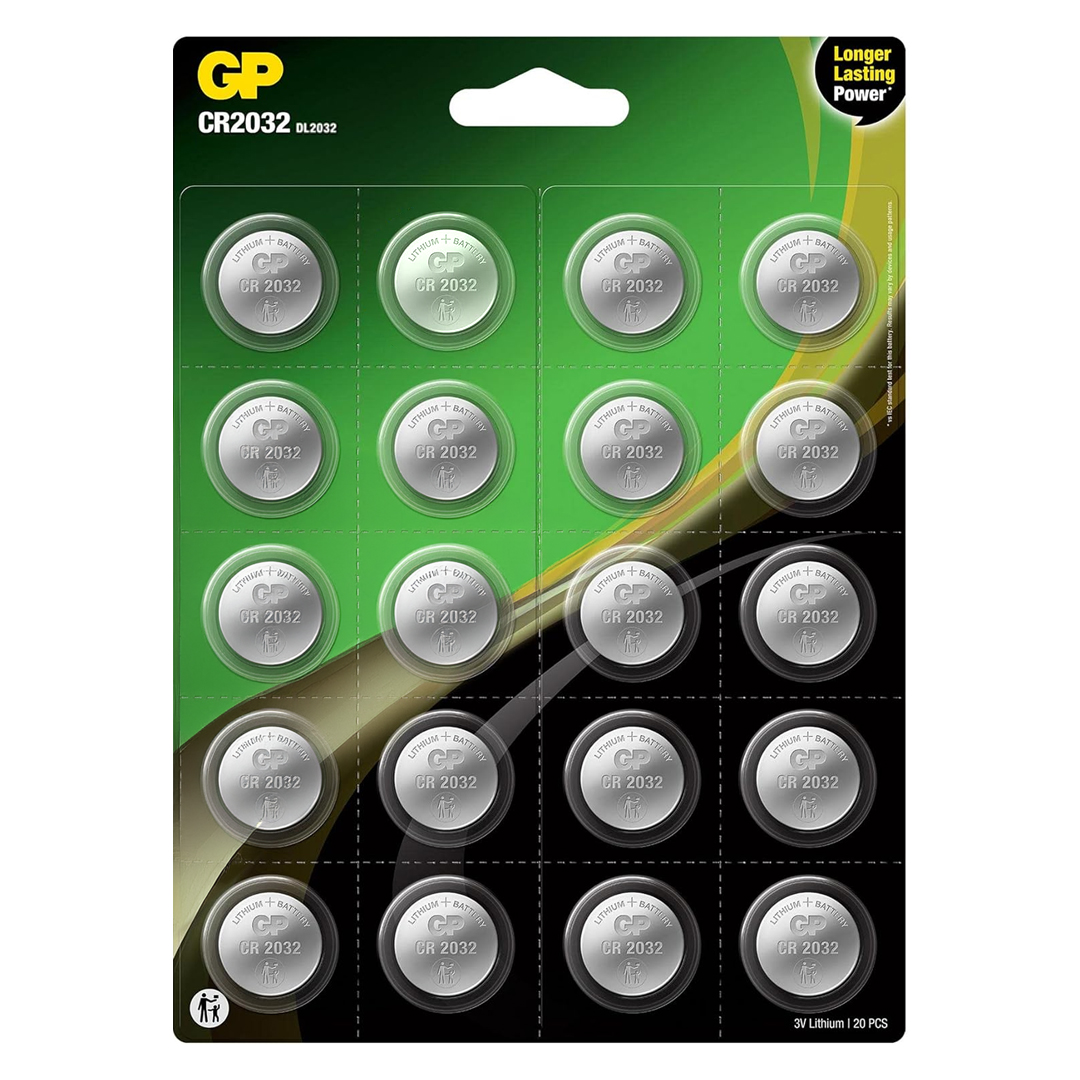 GP CR2032 DL2032 BLİSTERLİ 20Lİ LITYUM PARA PİL (GP CR2032-2CAI20 ) (4767)