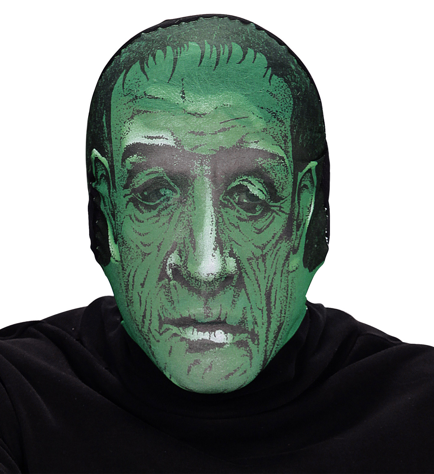 Kafaya Tam Geçmeli Bez Frankenstein Maskesi - Streç Korku Maskesi - 3D Baskılı Maske Model 5 (4767)