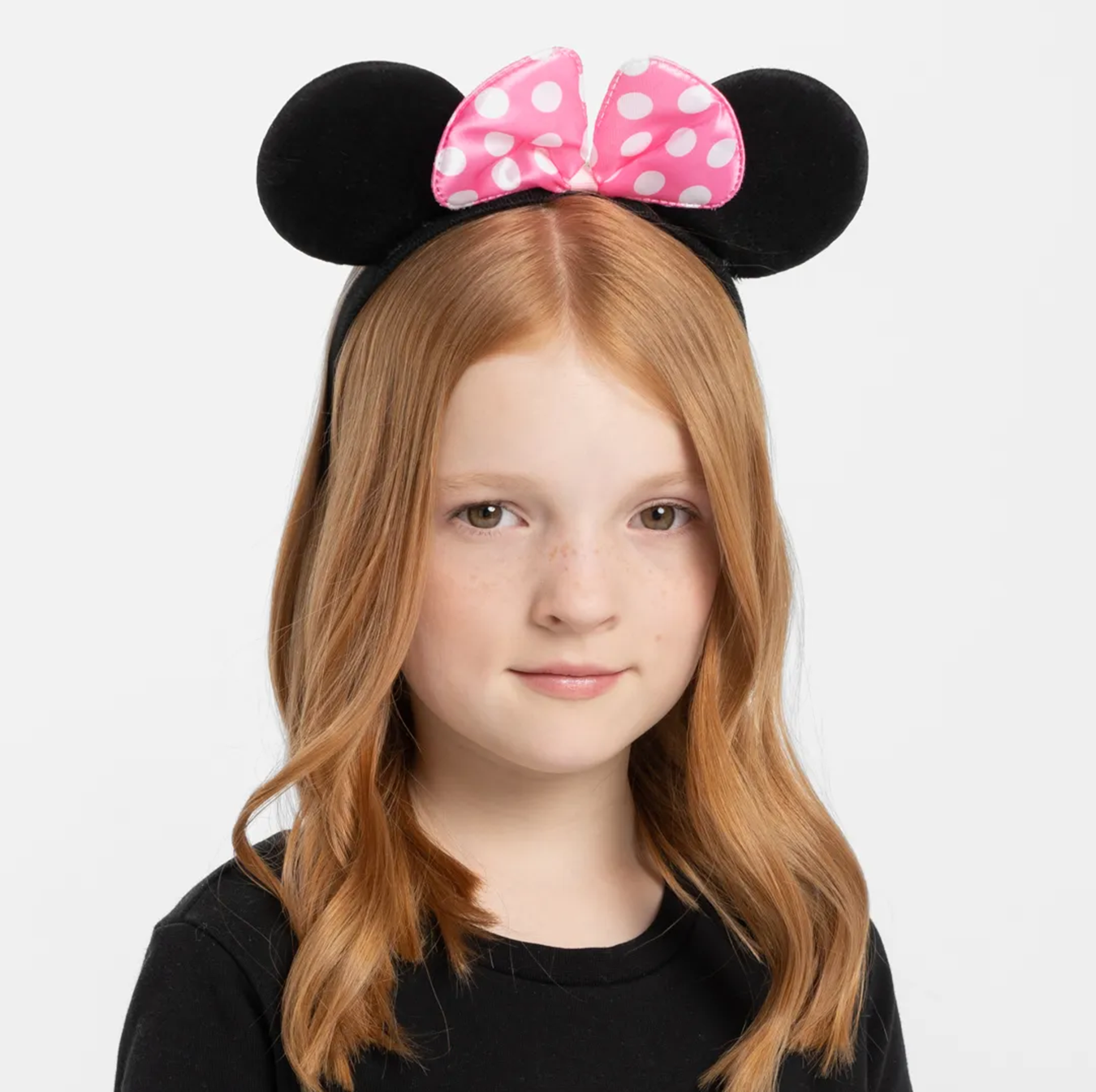 Pembe Fiyonklu Minnie Mouse Tacı Mini Kulak (4767)