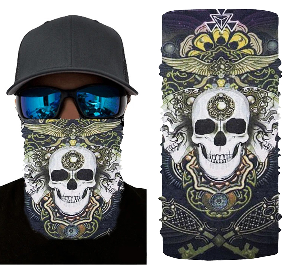 Motorcu Boyunluk Baf Buff Bandana 25x48 cm Model 3 (4767)