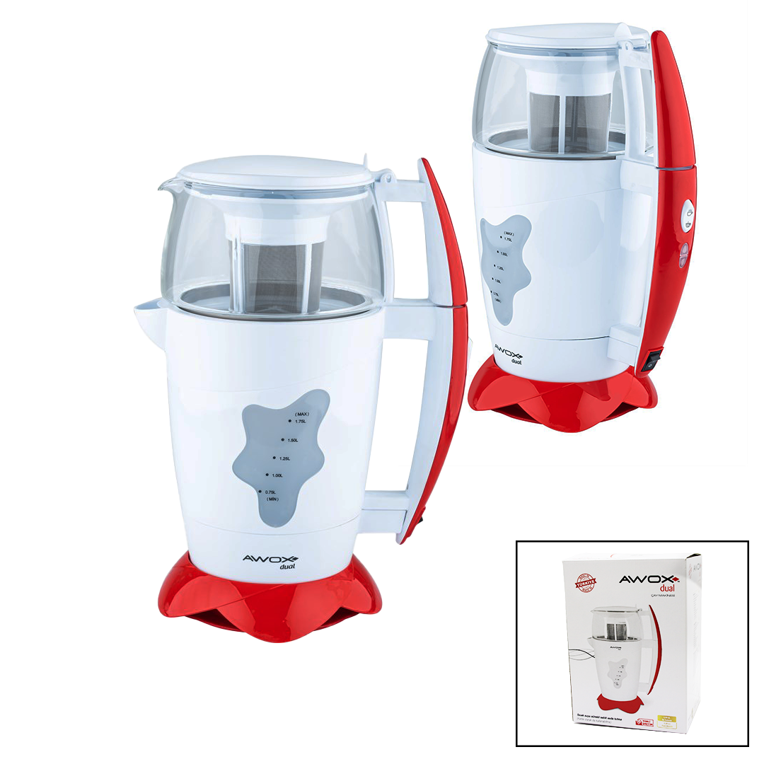 AWOX DUAL ÇAY MAKİNESİ ÇAYCI 1.75LT+1.2LT (4767)