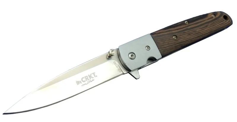 Cr 0150 Kamp Çakı 20,5 Cm - Ahşap Saplı, Yarım Otomatik, Kılıflı, Kutulu