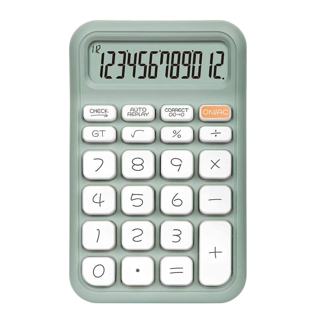 YEŞİL 12 HANELİ HESAP MAKİNESİ (4767)