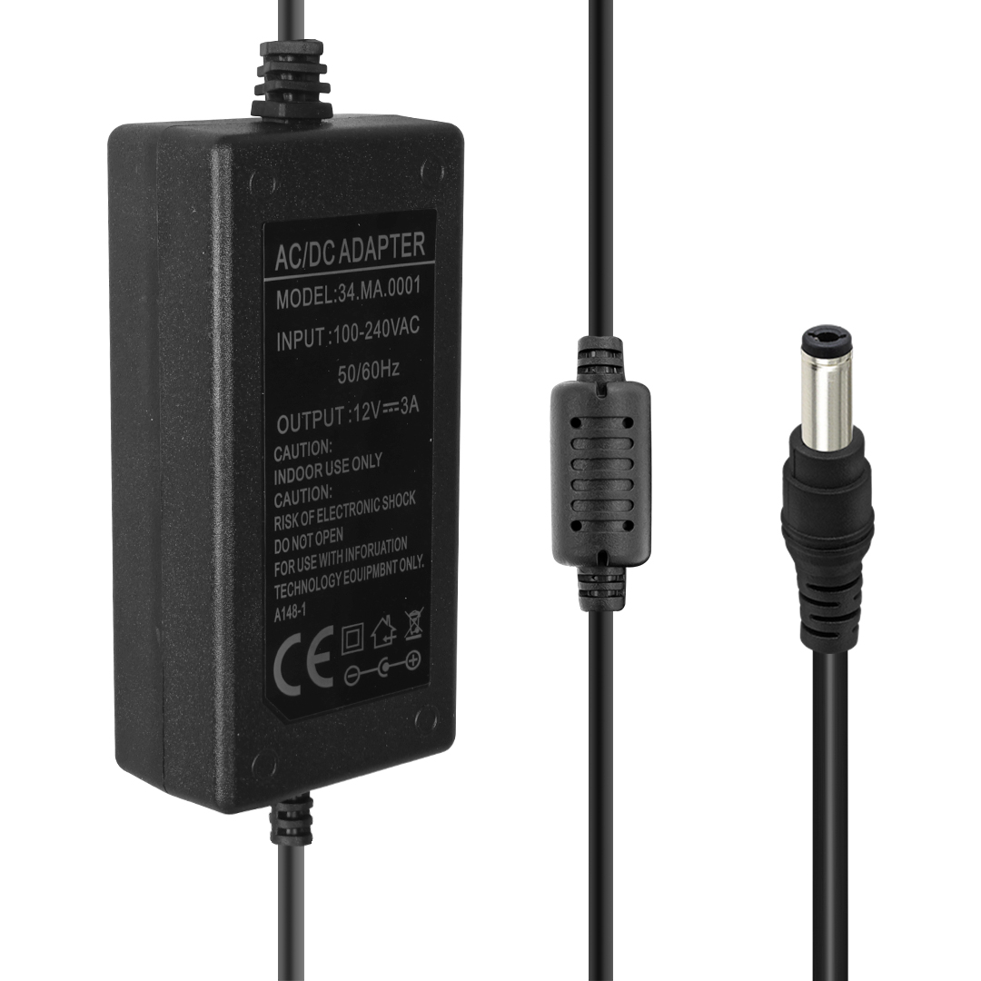 12 VOLT - 3 AMPER 5.5*2.5 UÇLU PLASTİK KASA MASAÜSTÜ ADAPTÖR (4767)