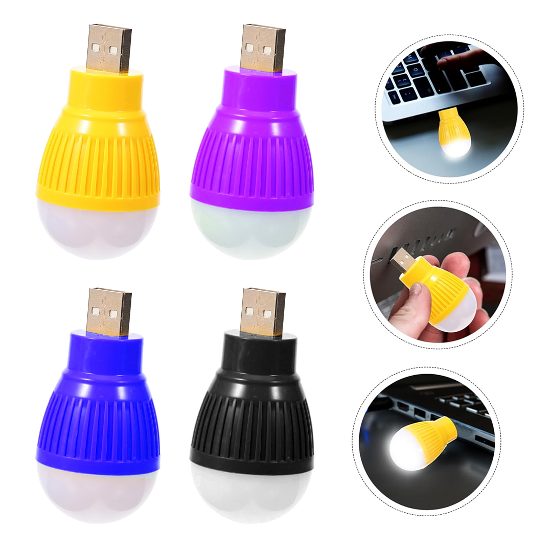 USB BEYAZ GECE LAMBASI MİNİ AMPUL AYDINLATMA (4767)