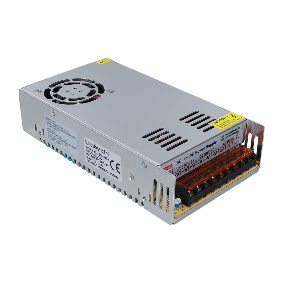 BOTECH BS-1140A 12 VOLT - 40 AMPER 480 WATT  METAL KASA ADAPTÖR (4767)
