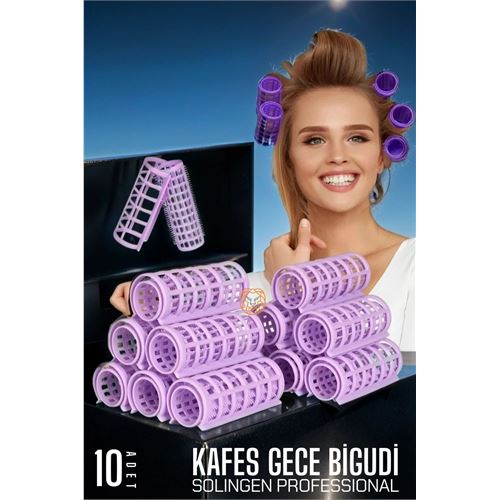 Turk Kafes Gece Bigudisi 2.5 cm 10 Adet Solingen Professional