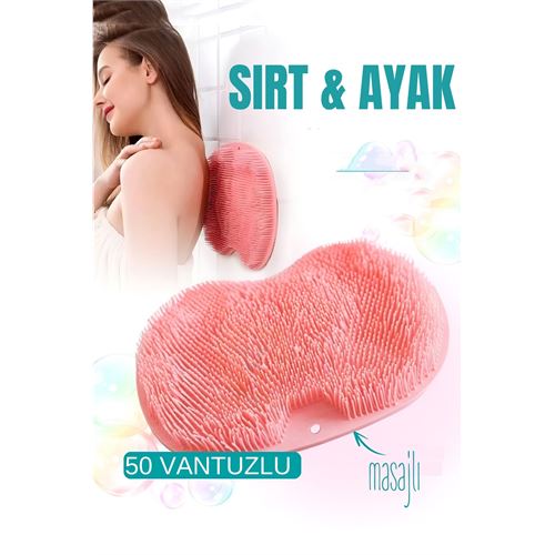Turk Sırt Kesesi Vantuzlu Ayak Kesesi Masajlı