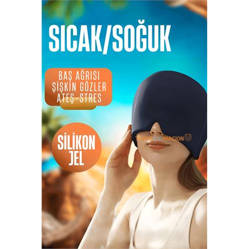 Turk Sıcak Soğuk Jel Yüz Maskesi Baş Ağrısı Şişmiş Gözler Gerginlik Maskesi